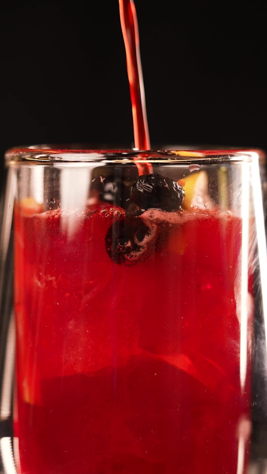 Iced fruit drink poured at SPACE Restocafe